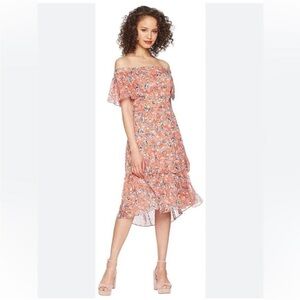 Adelyn Rae Maisie Floral Off Shoulder Dress